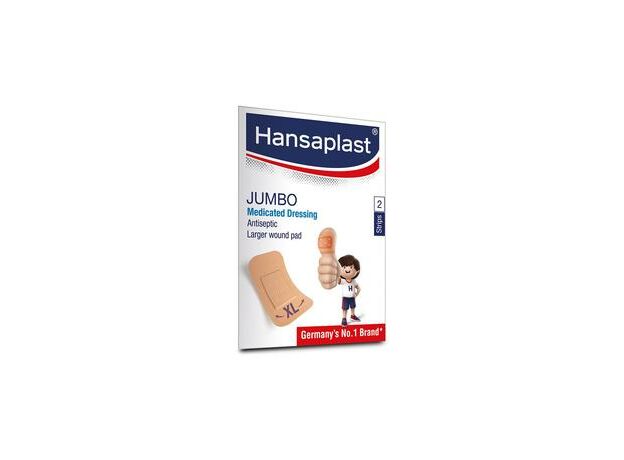Hansaplast Medicated Antiseptic Jumbo Band Aid Dressing (Pack of 50)