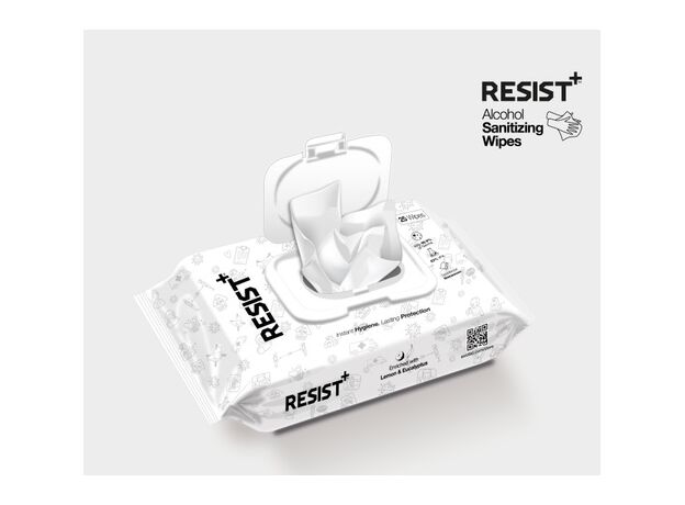 Resist+ Alcohol Based Sanitizing Wipes