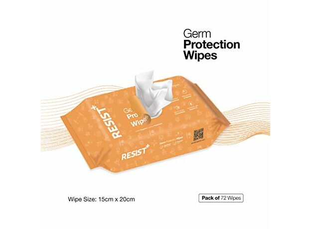 Resist+ Non- Alcoholic Germ Protection Wipes