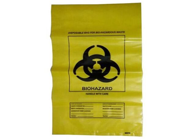 Yellow Steam Autoclave Bag, Size: 12 X 20 Inches