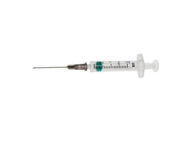 Becton Dickinson (BD) 2ml Solomed Syringe (with Needle 1'' x 22/23/24G)