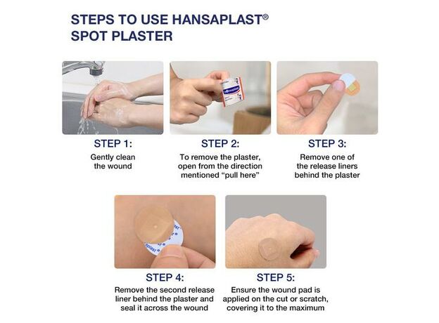 Hansaplast Medicated Spot Dressing - Pack of 50