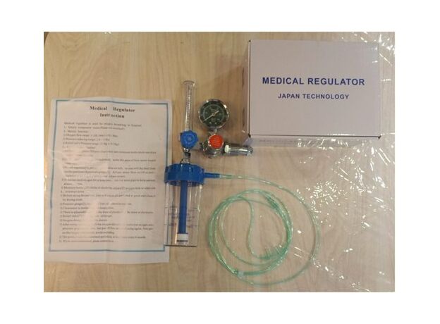 Oxygen Flow Meter With Humidifier Bottle