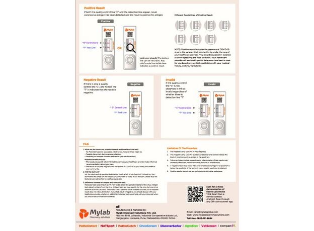 Mylab CoviSelf COVID-19 Rapid Antigen Self Test Kit (Single Pack)