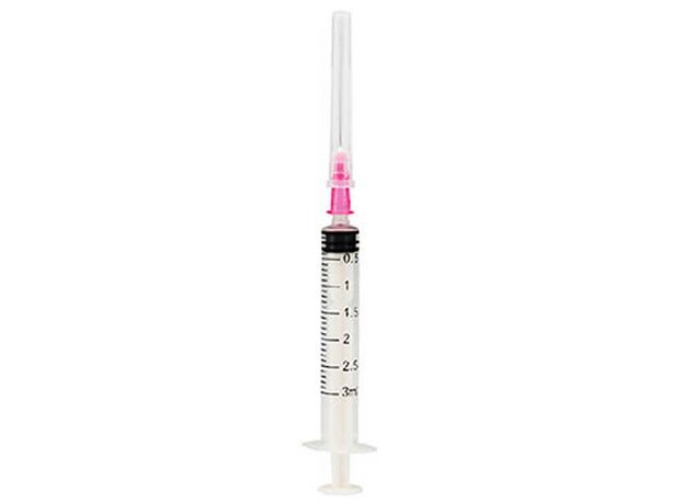Nipro 3ml Syringe With Needle(24G,1), Box Of 100