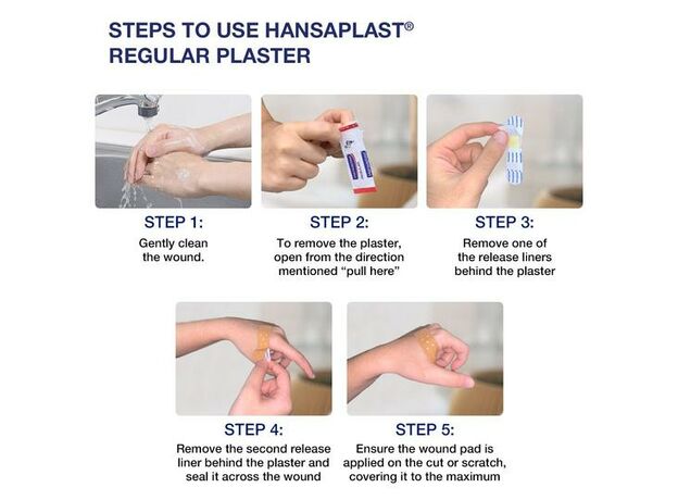 Hansaplast Medicated Antiseptic Band Aid Dressing (Pack of 10)