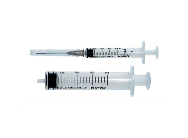Nipro 2.5ml Syringe Without Needle, Box Of 100
