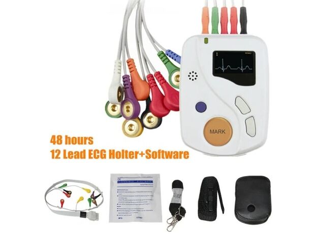 RMS Cordis 12channel ECG Holter monitor 48 hour
