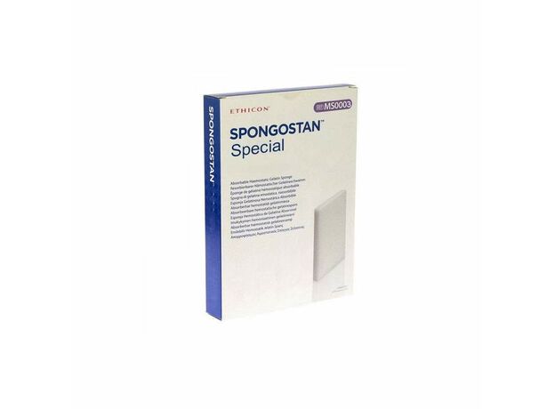 Ethicon Biosurgery Spongostan Special Absorbable Hemostat (7 x 5 x 1 cm, Box Of 20)