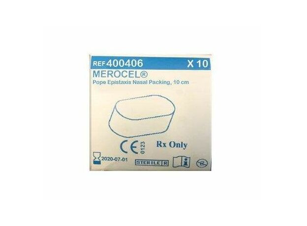 Medtronic Merocel Pope Epistaxis Nasal Packing - 400406(10 cm, Without Drawstring - Pack 0f 10)