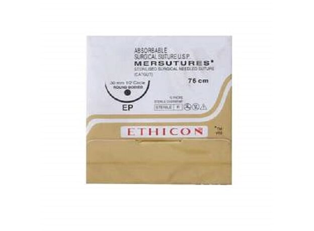 Ethicon Mersutures Chromic USP 1, Sterilised Surgical Gut - W2215 - Box of 12
