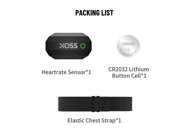 XOSS Chest Strap Heart Rate Monitor, For EASY TO USE