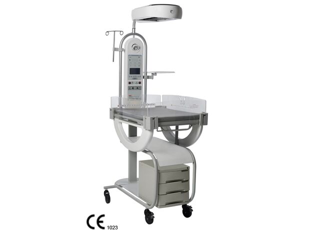 Zeal Medical RHW4001C Radiant Warmer, Fixed cradle + 3 Drawers